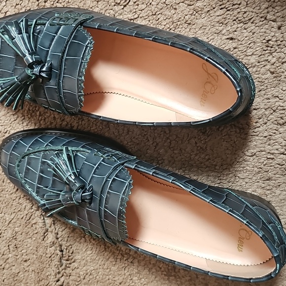 Women's J.Crew Green Tassel Loafers Size 7... EXCELLENT CONDITION...free Ship - Picture 5 of 9